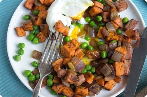 Sweet Potato Hash With Poached Eggs Brunch Recipe