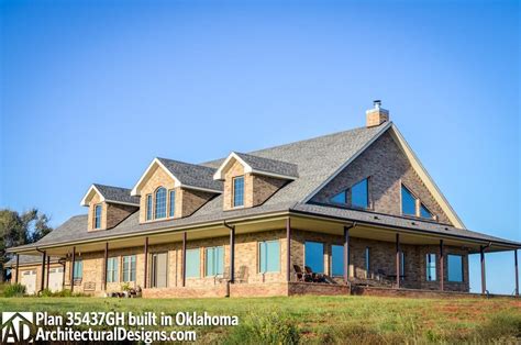 4 Bed Country Home Plan With A Fabulous Wrap Around Porch 35437gh