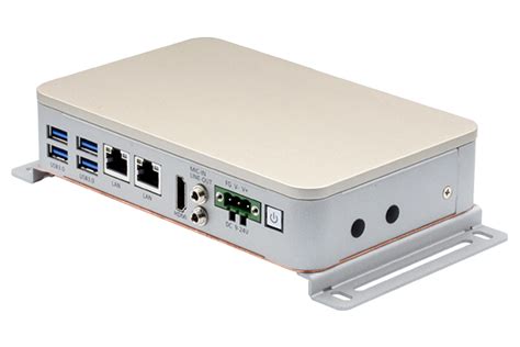Ai Edge Computing Fanless Compact Embedded Box Pc With Intel Celeron Or
