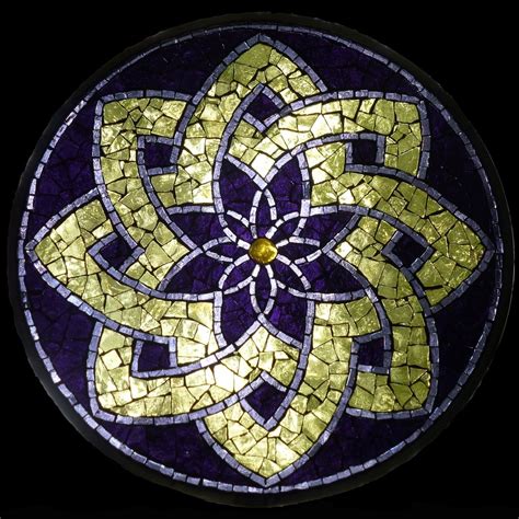 Stained Glass Mosaic Mandala By David Chidgey Mosaic Glass Stained