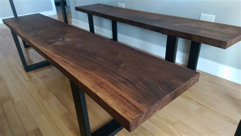 Handmade Custom Natural Wood Benches By Cubed