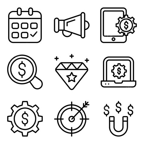 Pack Of Office And Business Linear Icons Business Icons Icons Pack