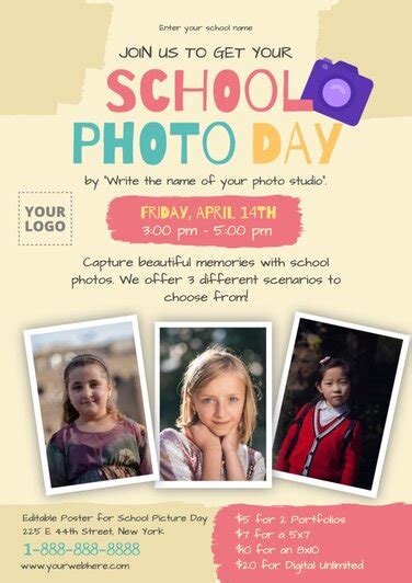Free School Picture Day Flyer Templates