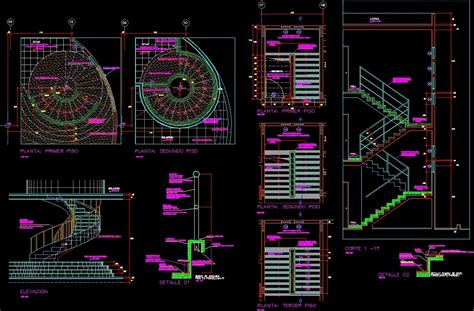 Details Staircase DWG Detail For AutoCAD Designs CAD