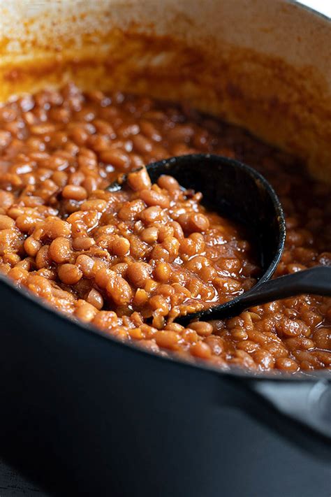 homemade baked beans from dried beans seasons and suppers