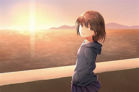 3840x2560 Anime Girl Looking Back At Viewer 3840x2560 Resolution Hd 4k