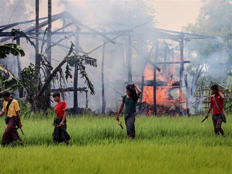 Myanmar Army Burning Villages And Killing Civilians In Growing Civil