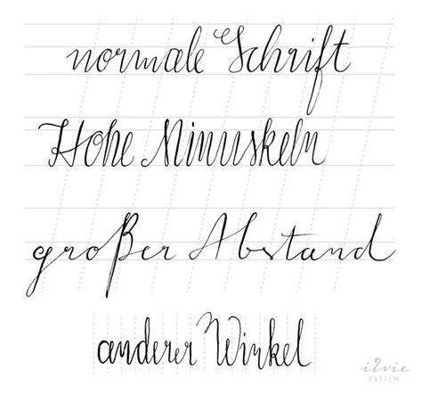 Bei kalligraphie ist perfektion gefragt. {Handlettering} Teil 3: Moderne Kalligraphie // Buchstaben ...