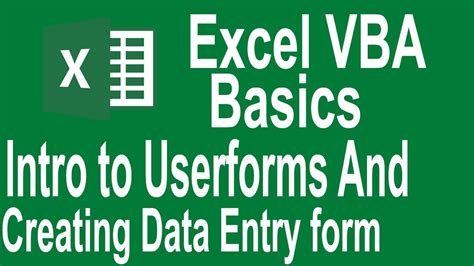 Creating Vba Userforms Automate Excel Vrogue