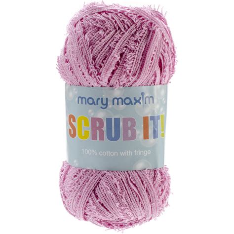 Mary Maxim Scrub It Yarn Pink Y011 7 Ebay