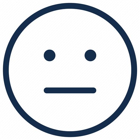 Emoji Emoticon Emotion Reactionless Silent Icon Download On