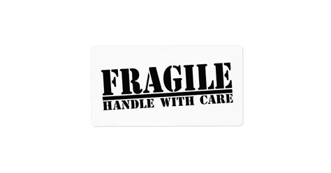 Creating a memorable logo may well be one of the most challenging tasks a designer can face. Fragile Handle With Care Labels | Zazzle