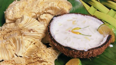 Roasted Breadfruit With Seasoned Coconut Cream Dip Ulu Tugu Male Miki