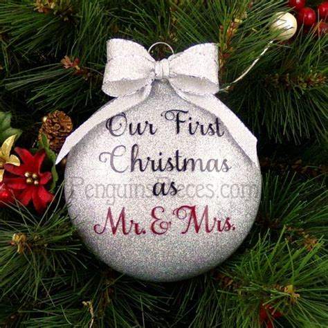 Personalized Same Sex Married Ornament And Mr Mrs First Christmas Married And Mrs Mr Lgbtq