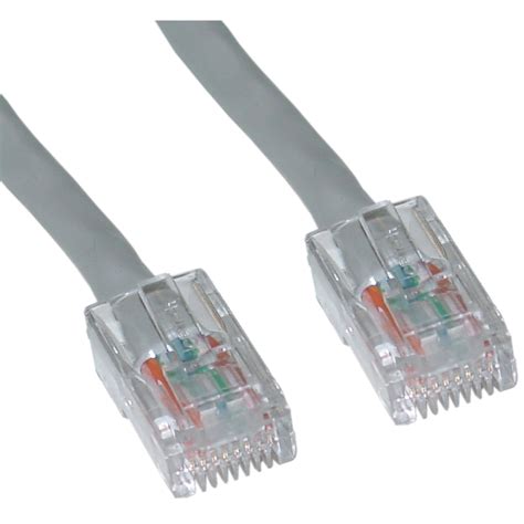 Utp Cat5e Gray Ethernet Patch Cable Bootless 6 Inch 24awg