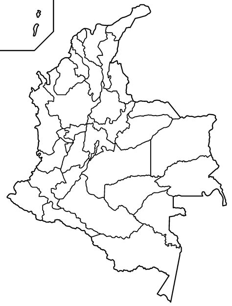 Colombia Map Coloring Page Sketch Coloring Page