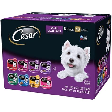 Once purina was acquired by nestle, it has grown to be one of the world's leading pet food brands. Cesar Canine Cuisine Wet Dog Food, 8 Flavor Variety Pack ...