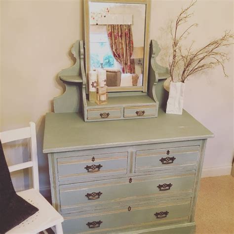 Then you have french country style dressing tables, with their signature bowed legs, and similar antique style tables designed for more traditional bedrooms. Vintage Edwardian Pine Shabby Chic Dressing Table / Chest ...