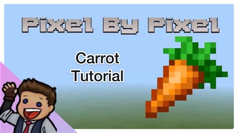 Minecraft Carrot Tutorial Pixel Art Minecraft Bedrock Edition