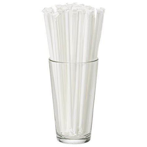 Clear Plastic Straws Individually Wrapped 1000 Pack 8 Inch Bpa Bulk