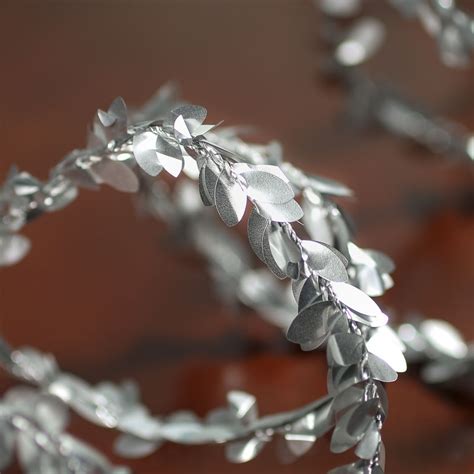 Silver Baby Leaf Boxwood Rope Garland Christmas Garlands