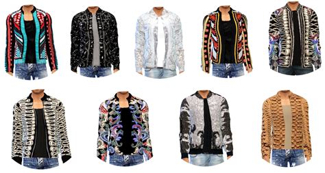 Sims 4 Ccs The Best Balmain Mens Jackets By Simsboutique