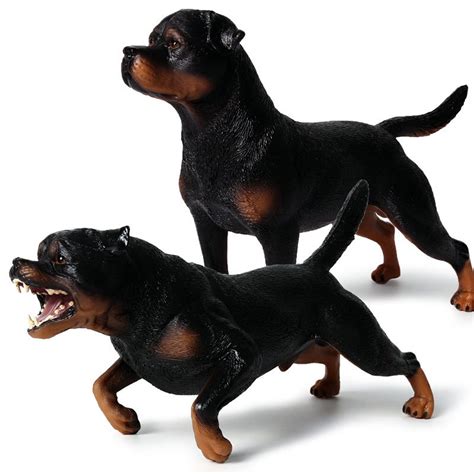 Animal Figure Rottweiler Figure Dog Figurines Running Etsy