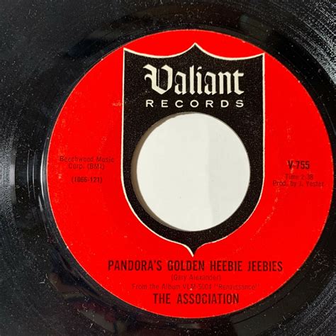 Rare 45 Rpm Record Pandoras Golden Heebie Jeebies The Association