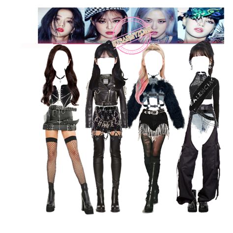 Fashion Set Blackpink Pretty Savage Performance Inspired Outfit Set