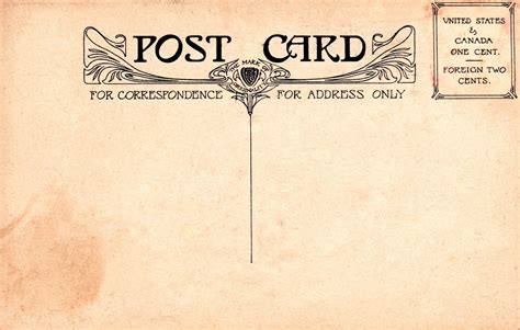 Vintage Postcards Vintage Backgrounds A Four Pack Of Postcard Backs