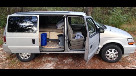 How I Converted A 1995 Dodge Caravan Into A Camper Van Youtube