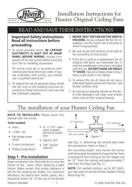 Hunter Regalia Ceiling Fan Instructions Shelly Lighting