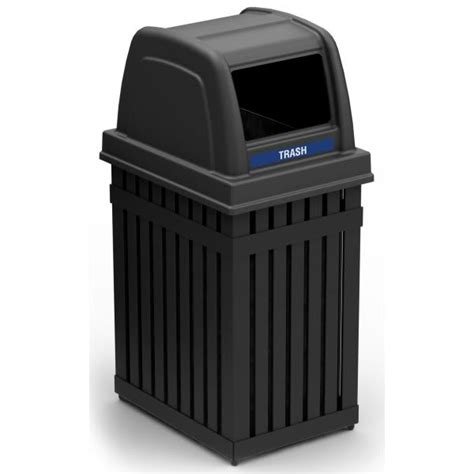 Commercial Zone Products Polytec Round Trash Receptacle 45 Gallon