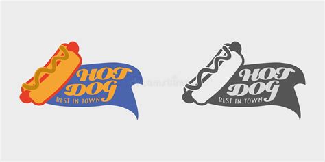 Icono De Hotdog Vector En Fondo Blanco Aislado Ilustración Del Vector