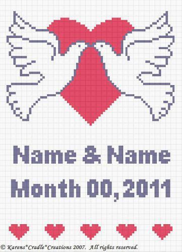 Crochet afghan patterns can be more than just pretty things to spread around your home. ANNIVERSARY/WEDDING PERSONALIZED CROCHET AFGHAN PATTERN ...