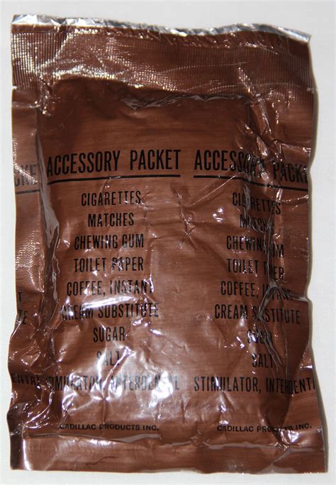 T004 Vietnam Unopened C Ration Accessory Pack W Cigarettes B And B