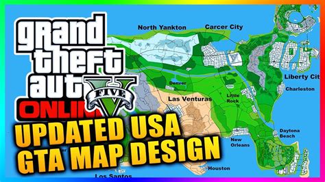 Updated Gta Series Usa Concept Map Featuring Las Venturas Liberty City