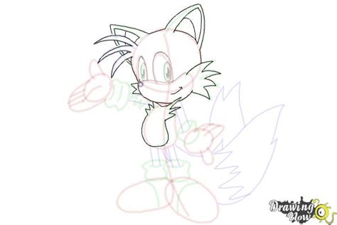 How To Draw Miles Prower Tails From Sonic Drawingnow