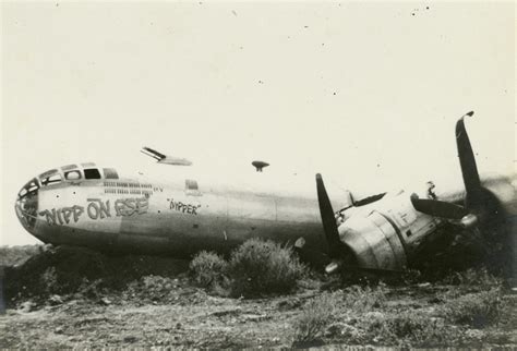 Nose Art On A Crashed B 29 Superfortress On Tinian In Late 1945 The