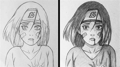 How To Draw Rin Nohara Naruto Youtube