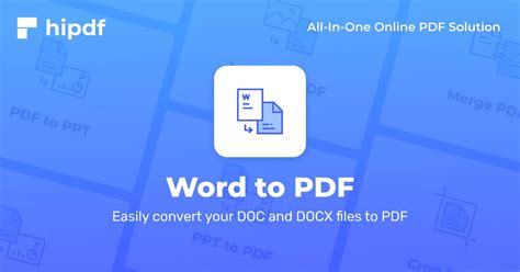 Convierte al instante un documento pdf a un documento word que se puede editar. Word a PDF: Convertir DOC a PDF en línea Gratis - Hipdf