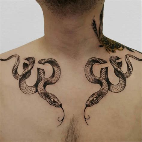11 Snake Collarbone Tattoo Ideas That Will Blow Your Mind
