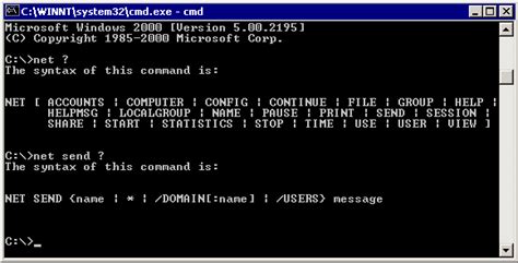 Net Send Command How To Net Send Help And Faq