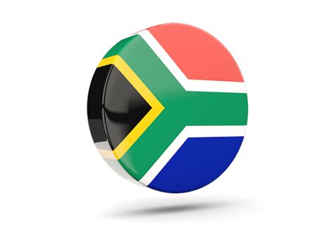 Round South African Flag