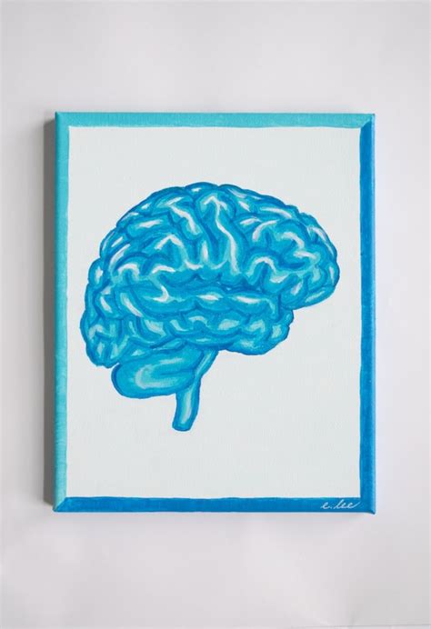 Brain Painting Psychology Decor Science Art Science Decor