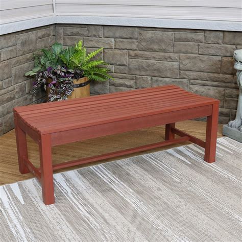 Sunnydaze Shandon Outdoor Backless Bench Waterproof And Weather