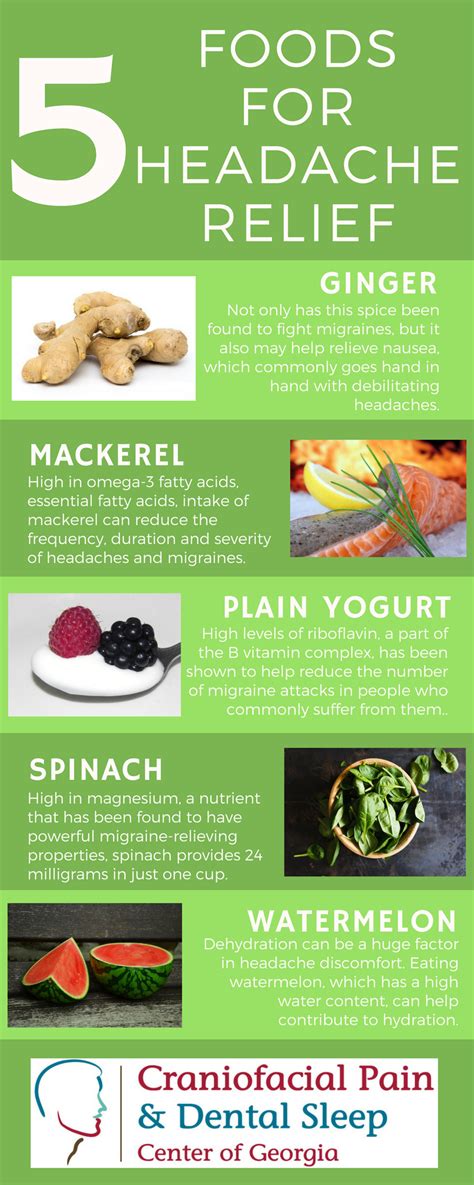 Maybe you would like to learn more about one of these? Infographic: Best Foods for Headache Relief | Craniofacial ...