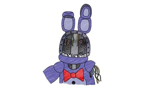 Fnaf Withered Bonnie Drawing