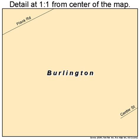 Burlington Illinois Street Map 1709759