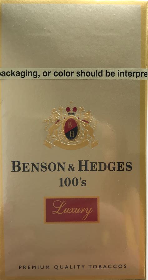 Benson And Hedges Luxury Gold Box 100 Frank Silva And Sons